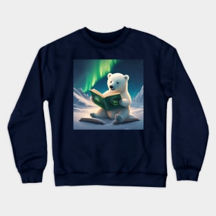 Northern Lights Bedtime Stories Crewneck Sweatshirt